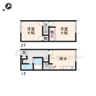 レオパレスカトレア【105号室】の間取り