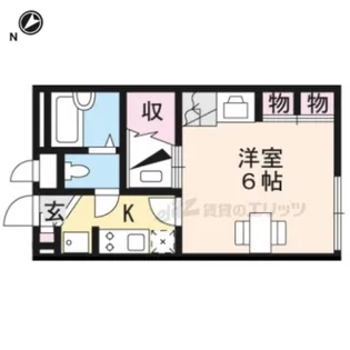 レオパレスレヴ【201号室】の間取り