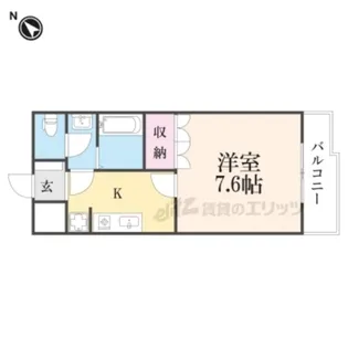 メゾン・ラヴィアンローズ【1階】の間取り