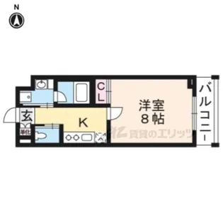 LOUISE【206号室】の間取り