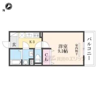 Bella vista南草津【3階】の間取り