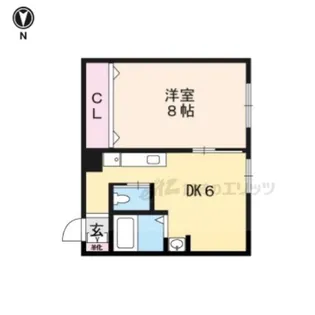 加賀山コーポ3【38号室】の間取り