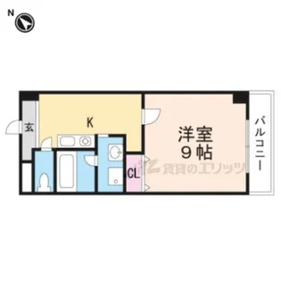 千秀XI【505号室】の間取り