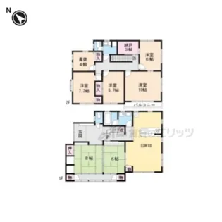 滋賀県草津市上笠3丁目【一戸建】の間取り