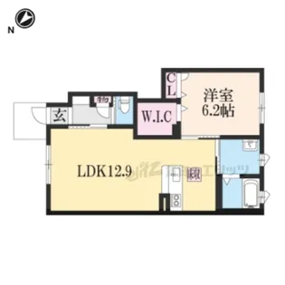 シャーメゾンコートK【101号室】の間取り