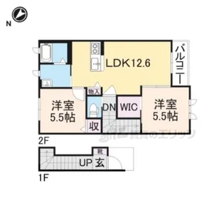 シャーメゾンコートK【202号室】の間取り