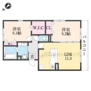 Avant Rivie’re【1階】の間取り