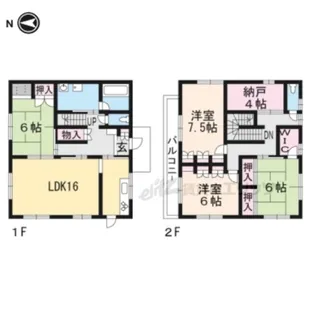 滋賀県大津市仰木の里東5丁目【一戸建】の間取り