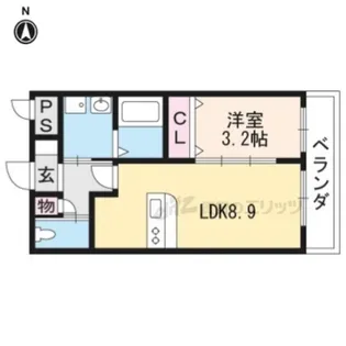 Contrail・Will【202号室】の間取り