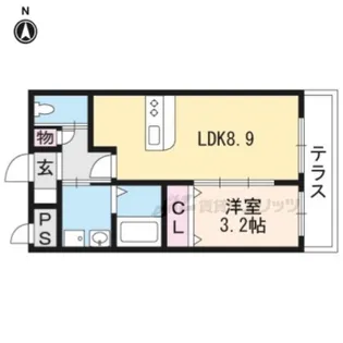 Contrail・Will【103号室】の間取り
