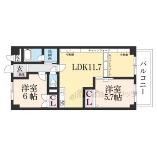 マノワール内貴【101号室】の間取り