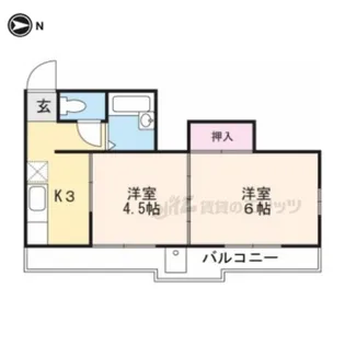 メゾン・リバーサイド【302号室】の間取り