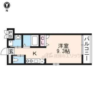 La Vita二条月光【207号室】の間取り