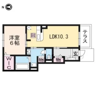 雅 六番館【102号室】の間取り