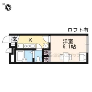レオパレスT 大窪【105号室】の間取り