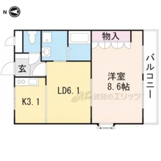 ベルメゾン【2階】の間取り