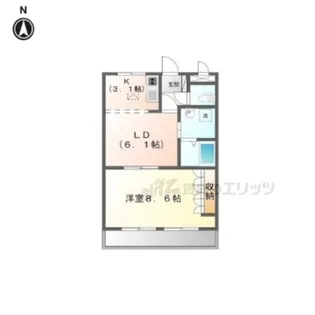 ベルメゾン【1階】の間取り