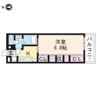 SUMINAGI椥辻東【2階】の間取り