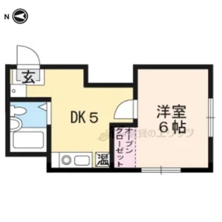 Casa hills園部【201号室】の間取り
