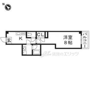 フォルトゥーナ【405号室】の間取り