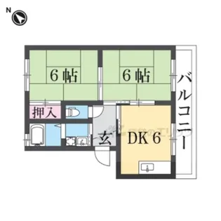 ピープルk【102号室】の間取り