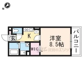 フルーレコート【103号室】の間取り