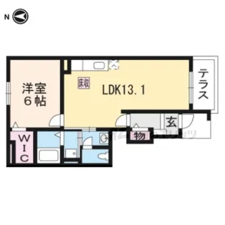 フラゴーラK.R【1階】の間取り