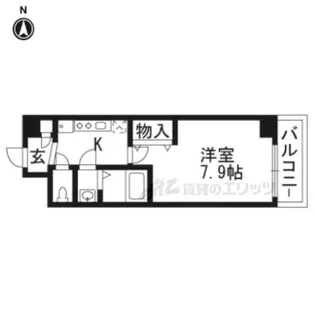 アドバンス京都烏丸グルーブ【1階】の間取り