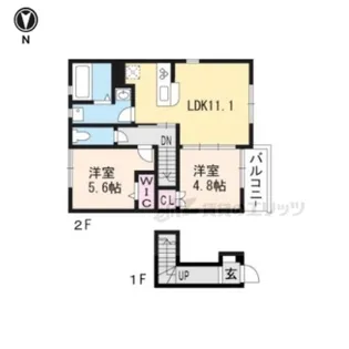 ユアメゾン唐崎A棟【202号室】の間取り