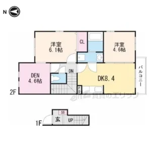 ファイン ラック【201号室】の間取り