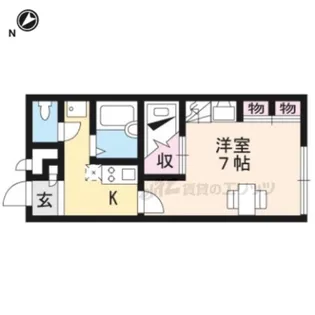 レオパレスアクア【202号室】の間取り