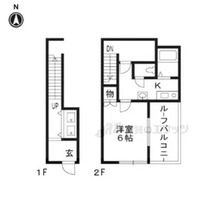 スペース東野【201号室】の間取り