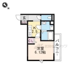 Surfinia堅田【1階】の間取り