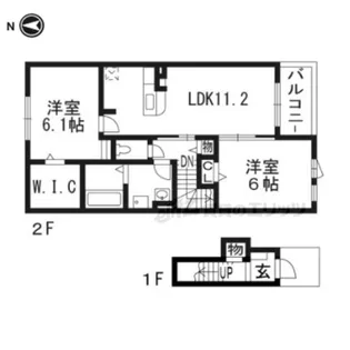 エアリーサウス【2階】の間取り