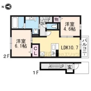 グランドール ヴィラ【2階】の間取り