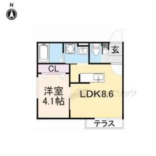 nico×nico 古城が丘【203号室】の間取り