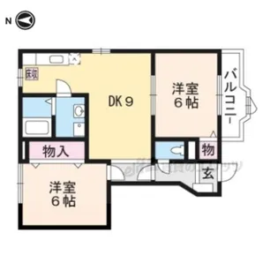 サニーヒル大歳 B【1階】の間取り