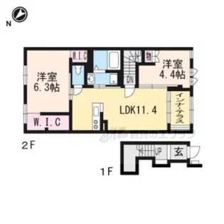 La・escalier【2階】の間取り