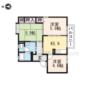 ピュア・コート【1階】の間取り