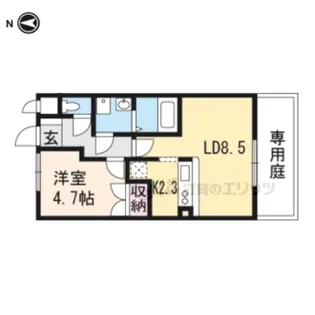 ウェンブリー【1階】の間取り