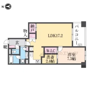 パークホームズ桂【705号室】の間取り