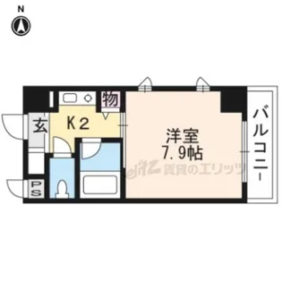 オーキッドあやめ池【5階】の間取り