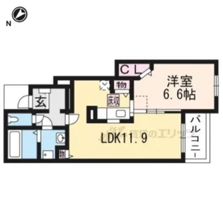 メーデル クーリー【1階】の間取り