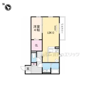 メゾンベール【B202号室】の間取り