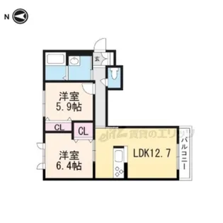 アクシアA【2階】の間取り