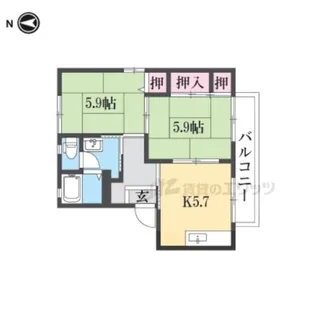 メゾンソレ?ユ?【2階】の間取り