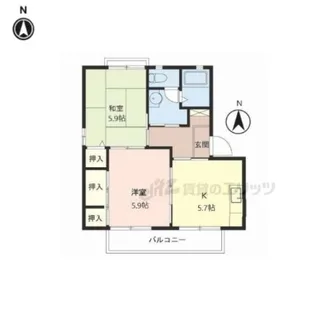 メゾンソレ?ユ?【2階】の間取り