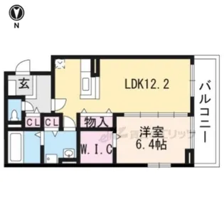 ラ・ソルティー【2階】の間取り