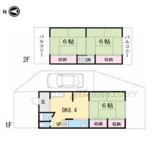 京都府京都市右京区梅津罧原町【一戸建】の間取り