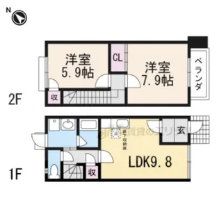 Branche Sasou【6号室】の間取り